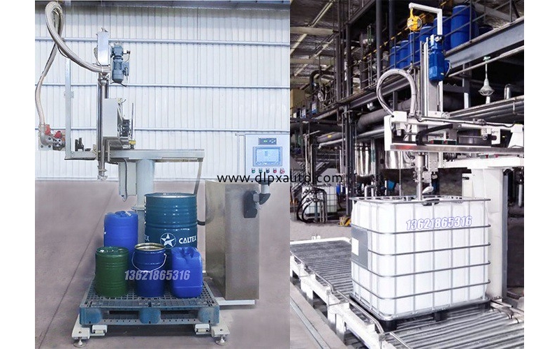 噸桶自動尋口托盤式灌裝機內情