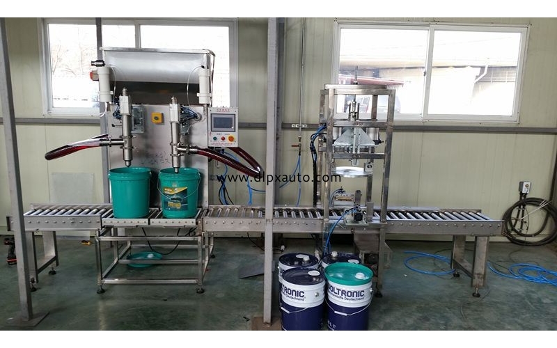 18L敞開桶稱重灌裝、壓蓋機(jī)