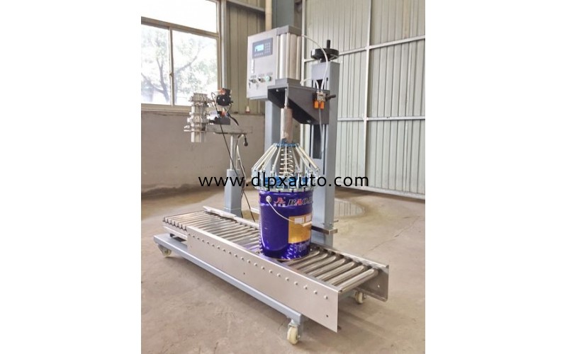 真石漆灌裝壓蓋機