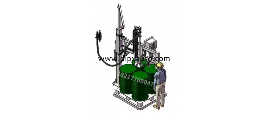 200L香蕉水四桶搖臂式灌裝機(jī)